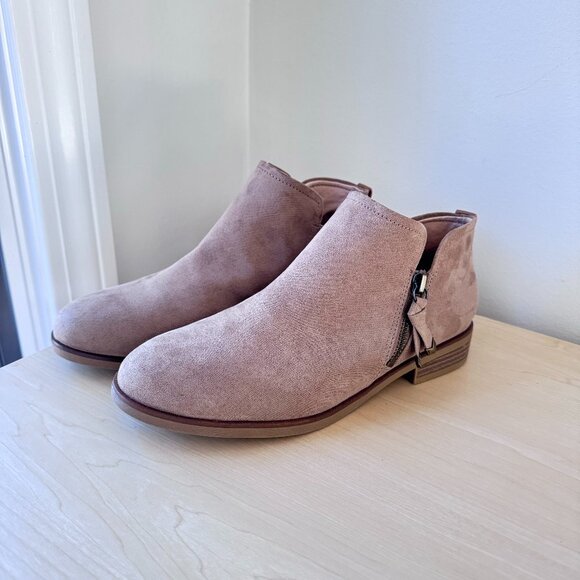 Dr. Scholl's Astir Tan Slip-On Ankle Booties | Size 8.5 | Sustainable & New - Picture 1 of 9